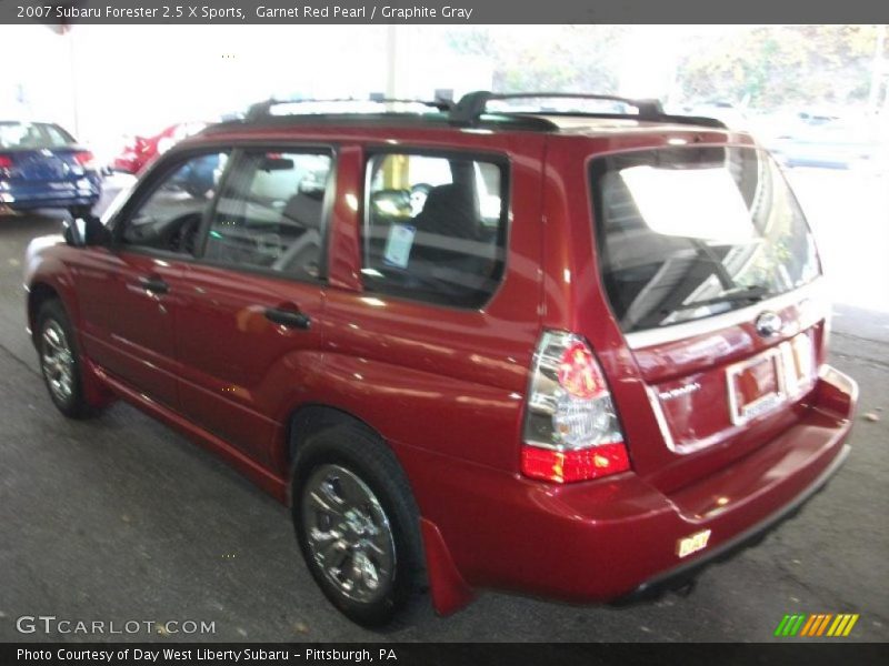 Garnet Red Pearl / Graphite Gray 2007 Subaru Forester 2.5 X Sports