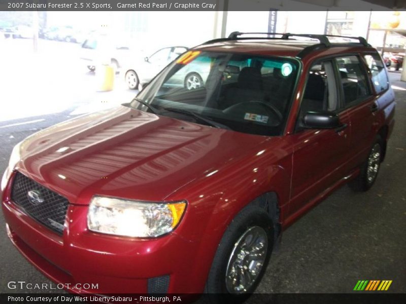 Garnet Red Pearl / Graphite Gray 2007 Subaru Forester 2.5 X Sports