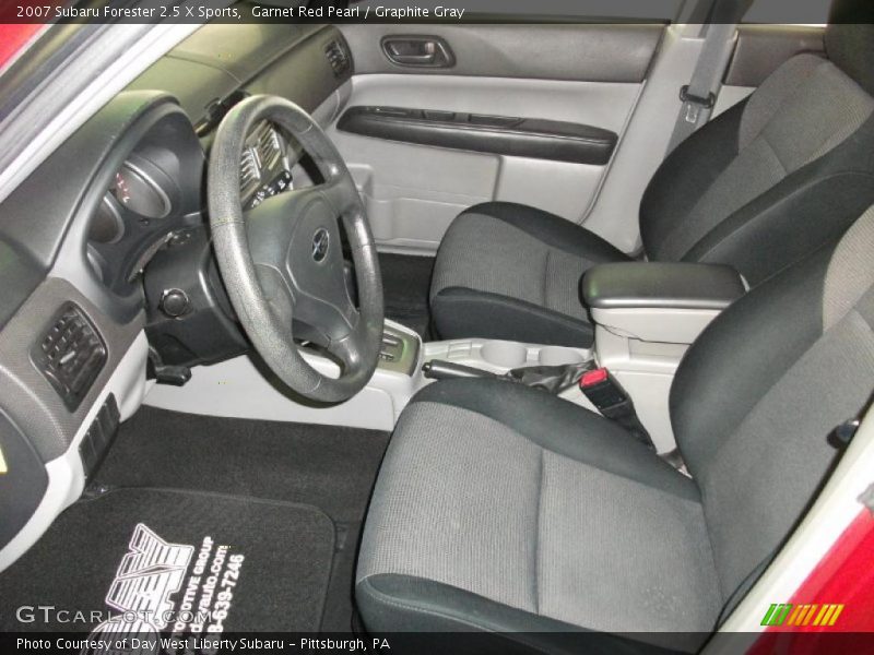 Garnet Red Pearl / Graphite Gray 2007 Subaru Forester 2.5 X Sports