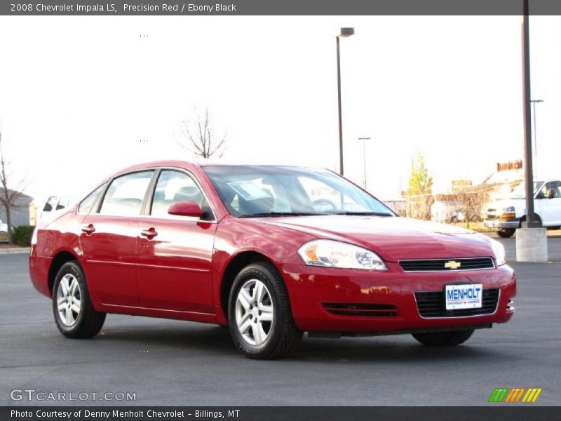 Precision Red / Ebony Black 2008 Chevrolet Impala LS