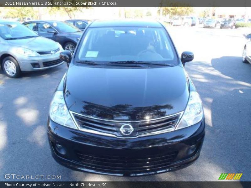 Super Black / Charcoal 2011 Nissan Versa 1.8 SL Hatchback