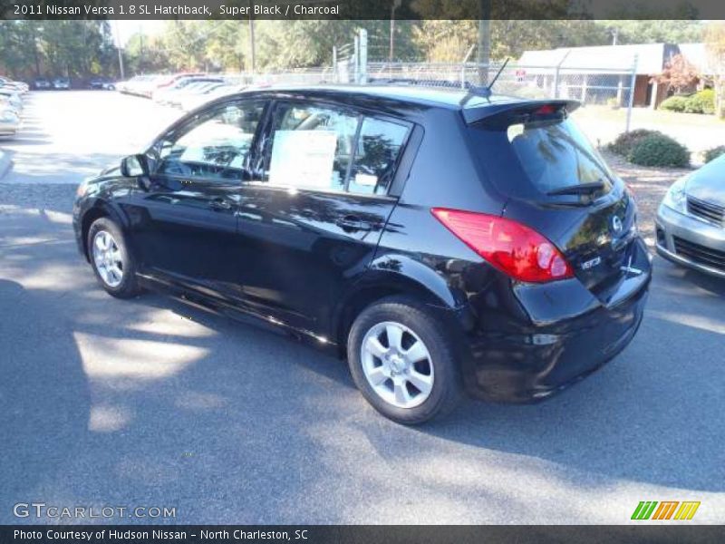 Super Black / Charcoal 2011 Nissan Versa 1.8 SL Hatchback