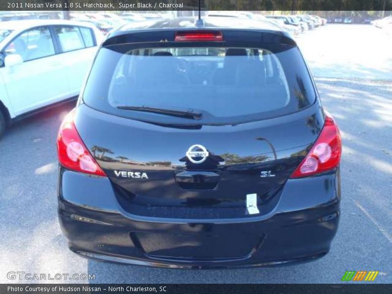 Super Black / Charcoal 2011 Nissan Versa 1.8 SL Hatchback