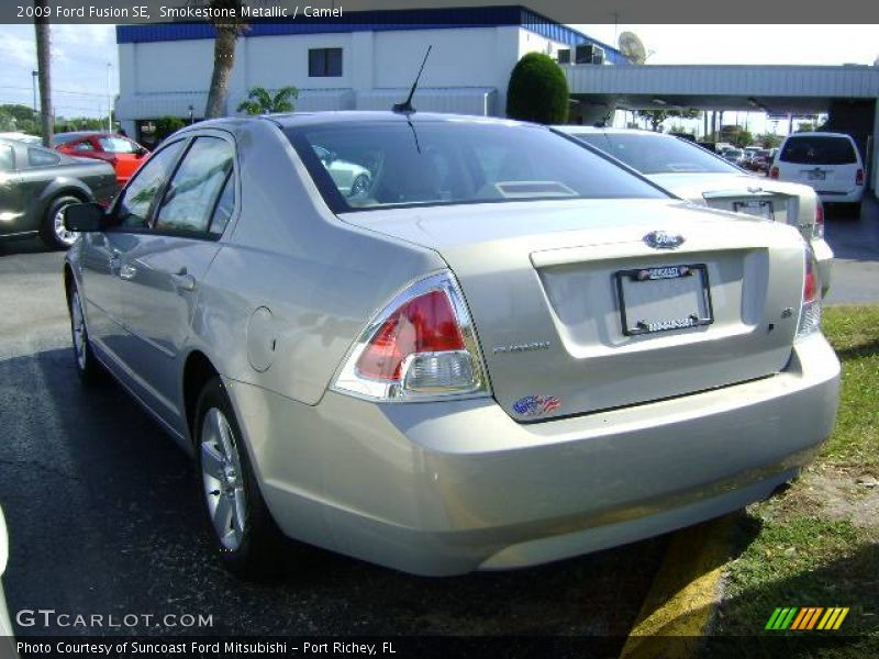 Smokestone Metallic / Camel 2009 Ford Fusion SE