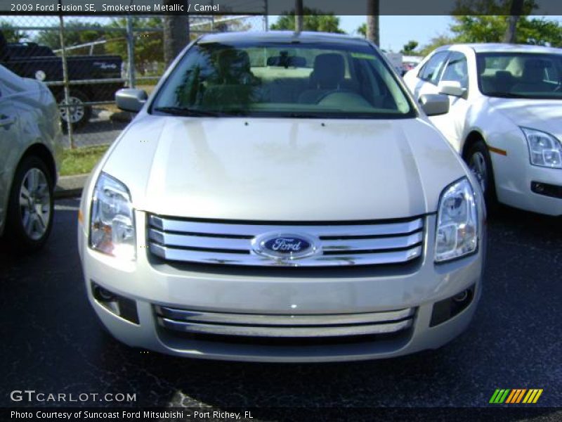 Smokestone Metallic / Camel 2009 Ford Fusion SE