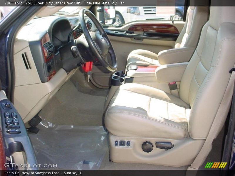  2005 F250 Super Duty Lariat Crew Cab Tan Interior