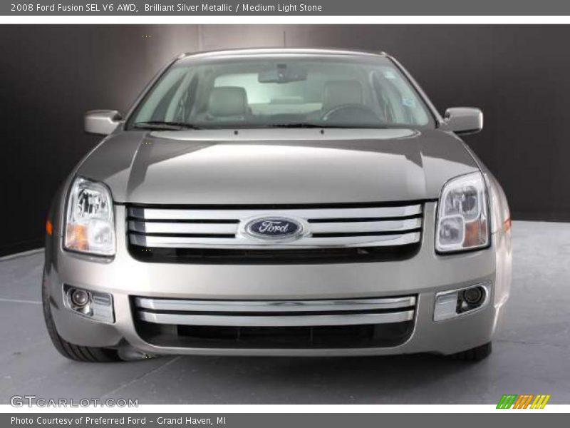 Brilliant Silver Metallic / Medium Light Stone 2008 Ford Fusion SEL V6 AWD