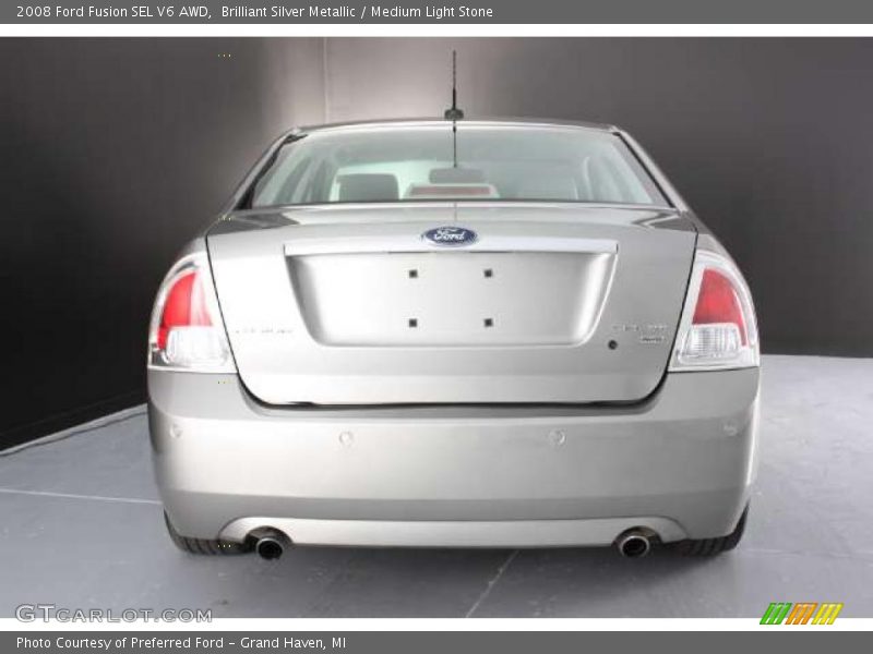 Brilliant Silver Metallic / Medium Light Stone 2008 Ford Fusion SEL V6 AWD