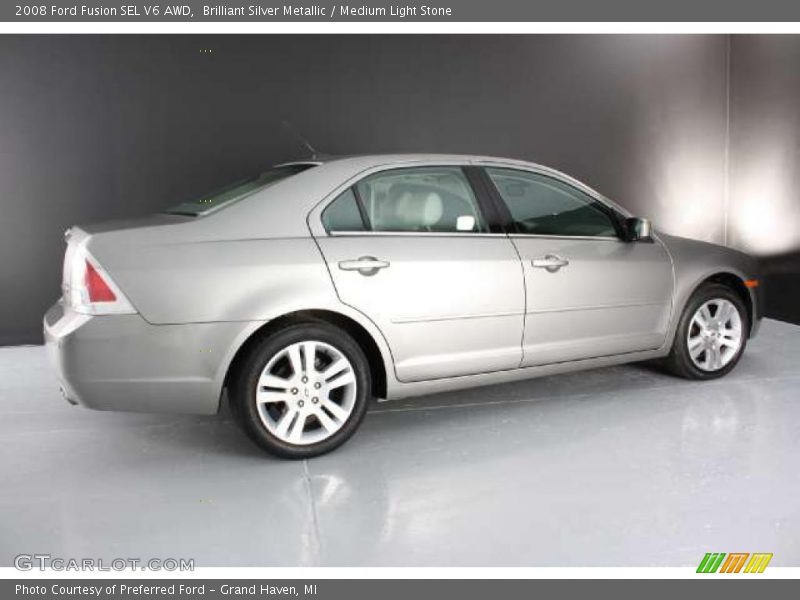 Brilliant Silver Metallic / Medium Light Stone 2008 Ford Fusion SEL V6 AWD