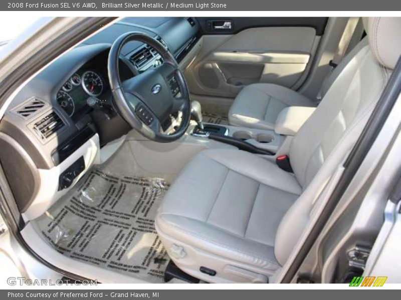  2008 Fusion SEL V6 AWD Medium Light Stone Interior