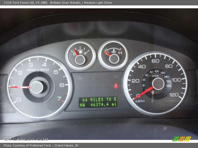  2008 Fusion SEL V6 AWD SEL V6 AWD Gauges