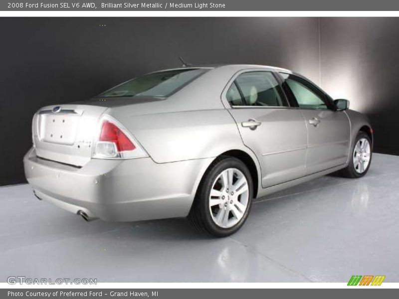 Brilliant Silver Metallic / Medium Light Stone 2008 Ford Fusion SEL V6 AWD