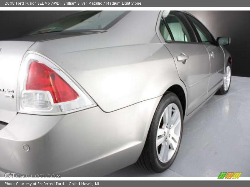 Brilliant Silver Metallic / Medium Light Stone 2008 Ford Fusion SEL V6 AWD