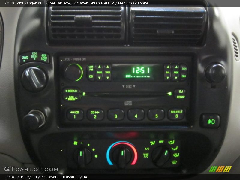 Amazon Green Metallic / Medium Graphite 2000 Ford Ranger XLT SuperCab 4x4