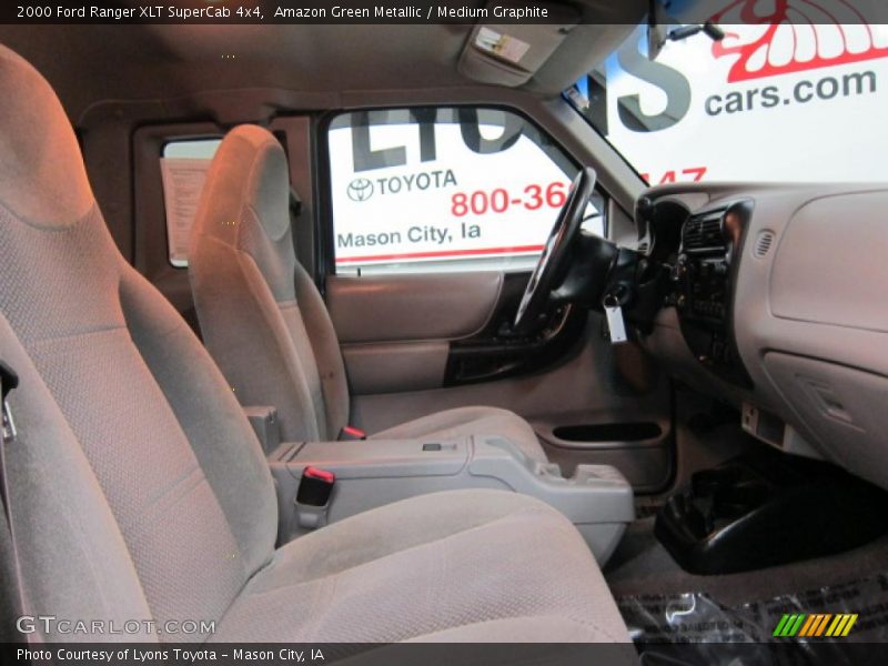Amazon Green Metallic / Medium Graphite 2000 Ford Ranger XLT SuperCab 4x4