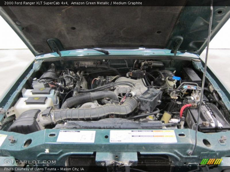 Amazon Green Metallic / Medium Graphite 2000 Ford Ranger XLT SuperCab 4x4