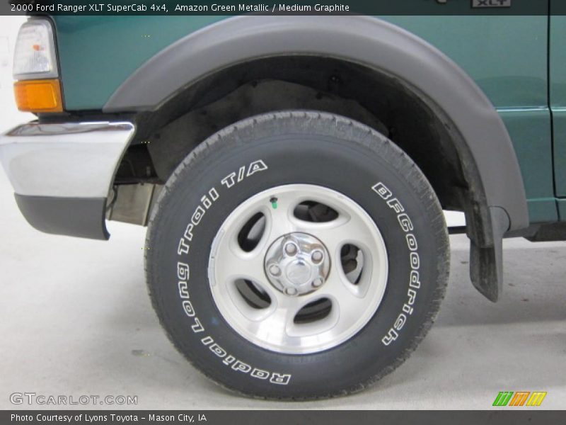 Amazon Green Metallic / Medium Graphite 2000 Ford Ranger XLT SuperCab 4x4