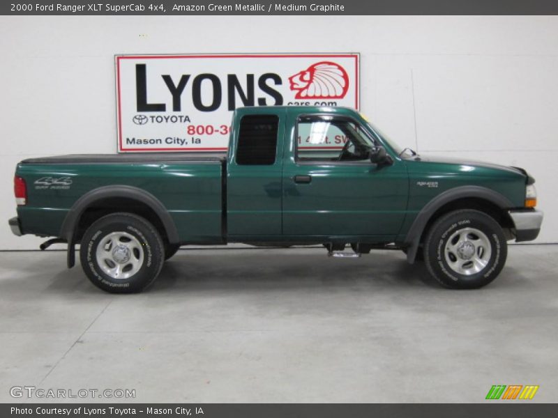 Amazon Green Metallic / Medium Graphite 2000 Ford Ranger XLT SuperCab 4x4