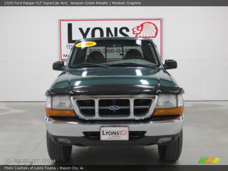 Amazon Green Metallic / Medium Graphite 2000 Ford Ranger XLT SuperCab 4x4