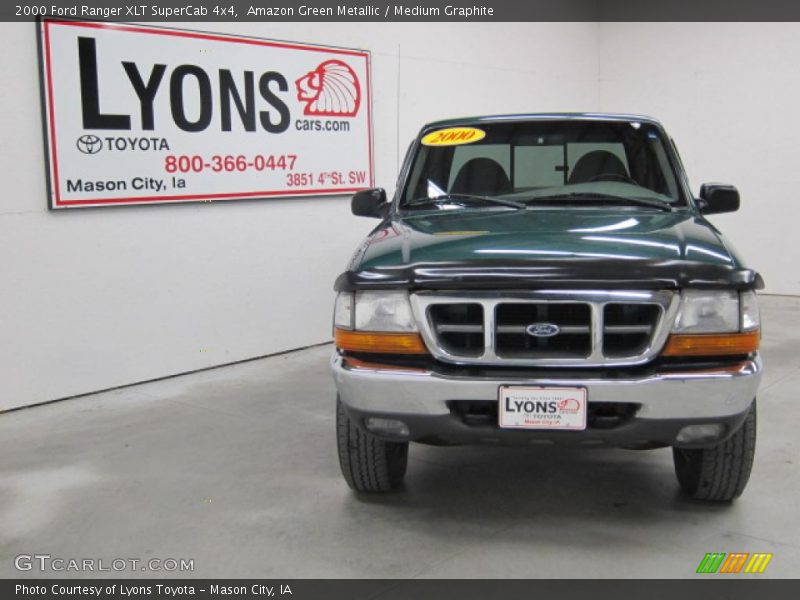 Amazon Green Metallic / Medium Graphite 2000 Ford Ranger XLT SuperCab 4x4