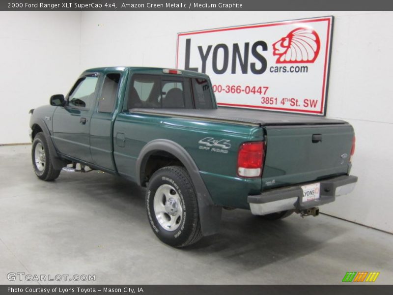 Amazon Green Metallic / Medium Graphite 2000 Ford Ranger XLT SuperCab 4x4