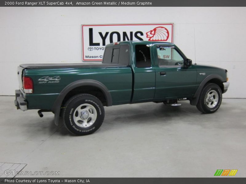 Amazon Green Metallic / Medium Graphite 2000 Ford Ranger XLT SuperCab 4x4
