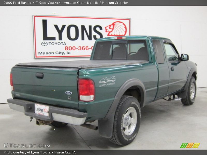 Amazon Green Metallic / Medium Graphite 2000 Ford Ranger XLT SuperCab 4x4
