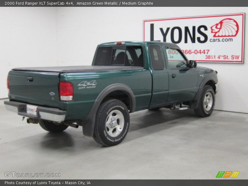 Amazon Green Metallic / Medium Graphite 2000 Ford Ranger XLT SuperCab 4x4
