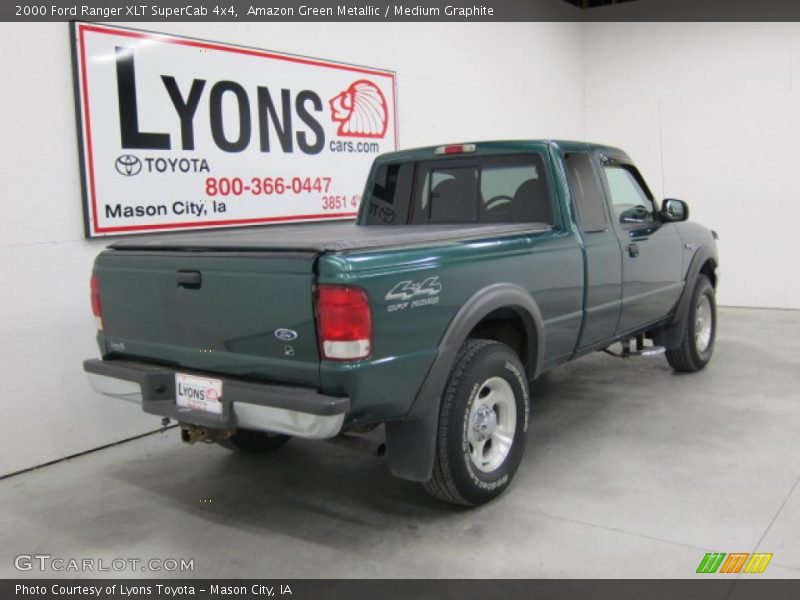 Amazon Green Metallic / Medium Graphite 2000 Ford Ranger XLT SuperCab 4x4