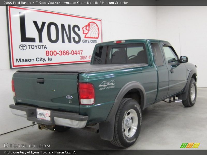 Amazon Green Metallic / Medium Graphite 2000 Ford Ranger XLT SuperCab 4x4