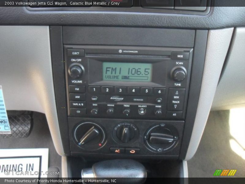 Controls of 2003 Jetta GLS Wagon
