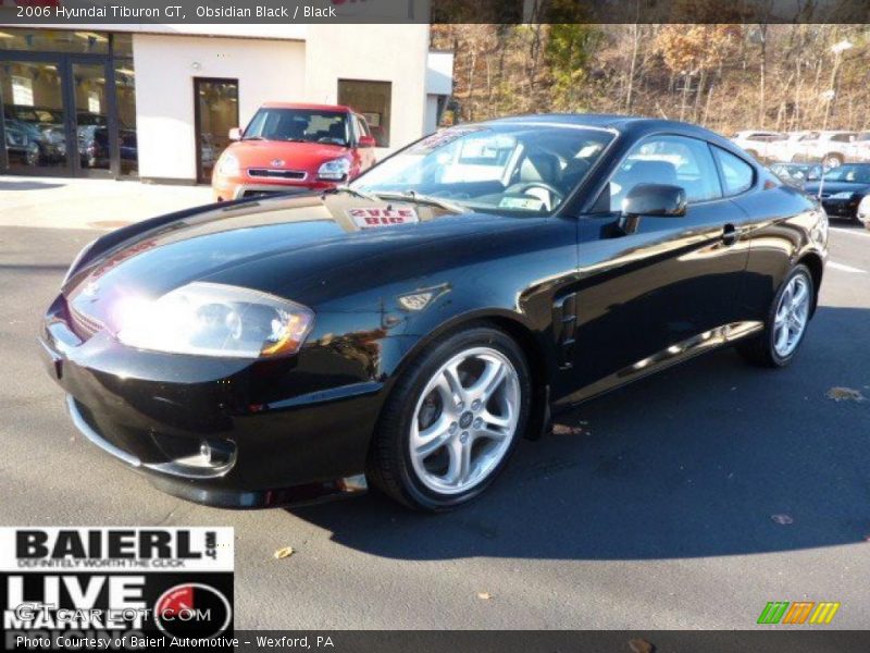 Obsidian Black / Black 2006 Hyundai Tiburon GT