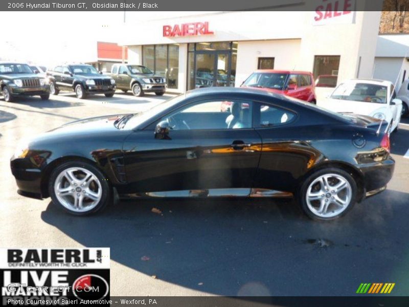 Obsidian Black / Black 2006 Hyundai Tiburon GT