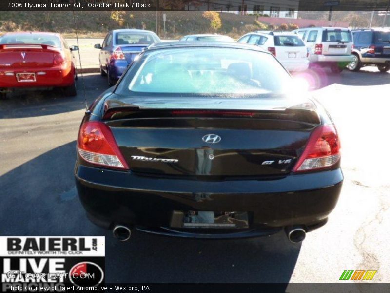 Obsidian Black / Black 2006 Hyundai Tiburon GT