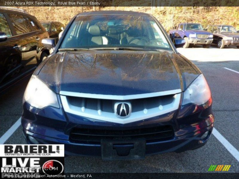 Royal Blue Pearl / Ebony 2007 Acura RDX Technology