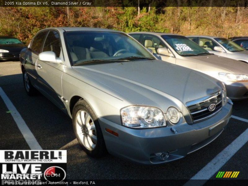 Diamond Silver / Gray 2005 Kia Optima EX V6