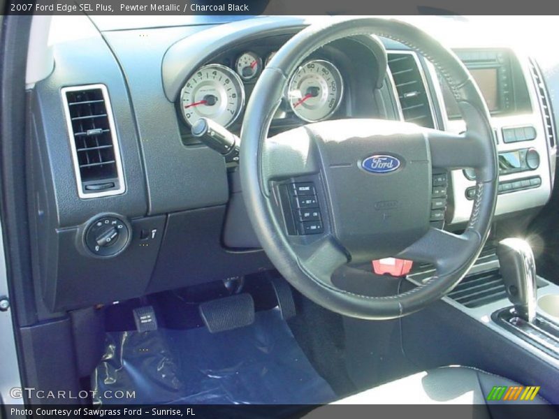 Pewter Metallic / Charcoal Black 2007 Ford Edge SEL Plus