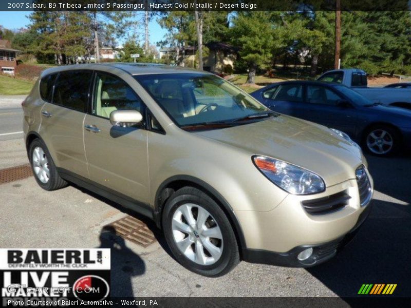 Harvest Gold Metallic / Desert Beige 2007 Subaru B9 Tribeca Limited 5 Passenger