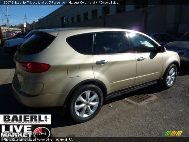 Harvest Gold Metallic / Desert Beige 2007 Subaru B9 Tribeca Limited 5 Passenger