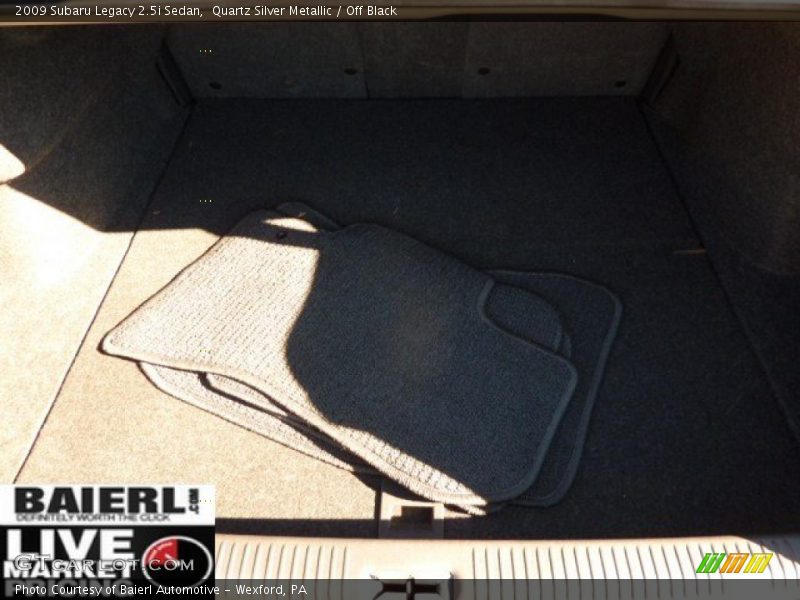 Quartz Silver Metallic / Off Black 2009 Subaru Legacy 2.5i Sedan