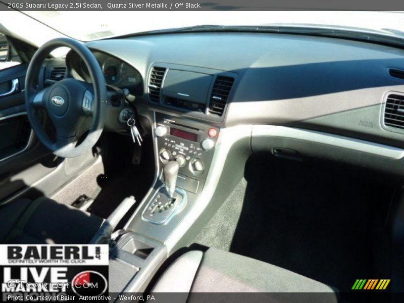 Quartz Silver Metallic / Off Black 2009 Subaru Legacy 2.5i Sedan