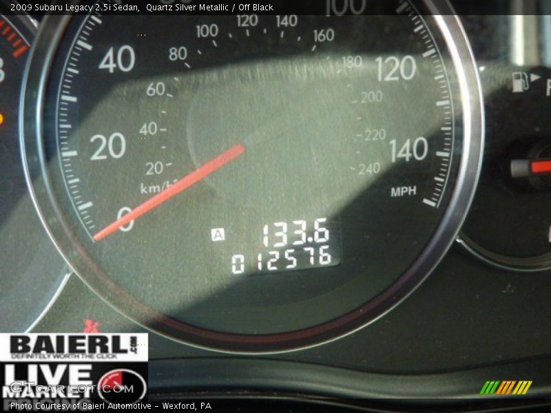 Quartz Silver Metallic / Off Black 2009 Subaru Legacy 2.5i Sedan