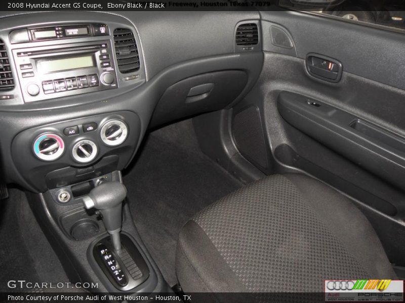 Ebony Black / Black 2008 Hyundai Accent GS Coupe