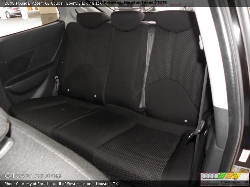 Ebony Black / Black 2008 Hyundai Accent GS Coupe