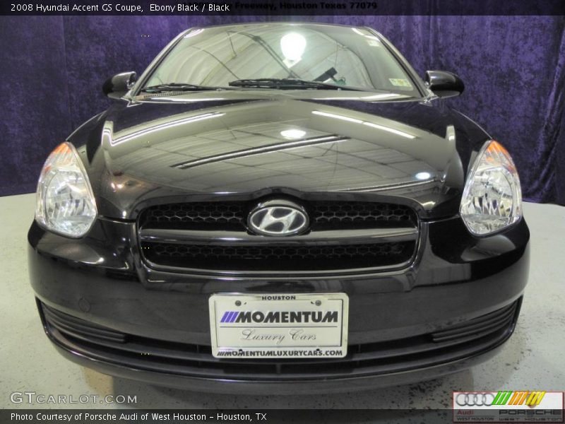 Ebony Black / Black 2008 Hyundai Accent GS Coupe