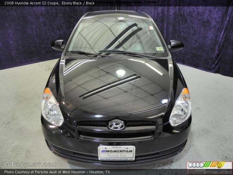 Ebony Black / Black 2008 Hyundai Accent GS Coupe