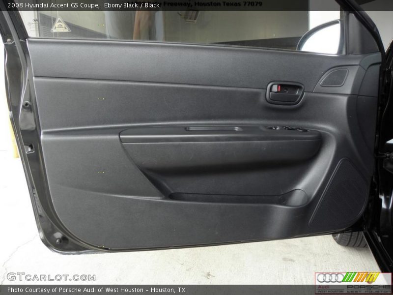 Ebony Black / Black 2008 Hyundai Accent GS Coupe