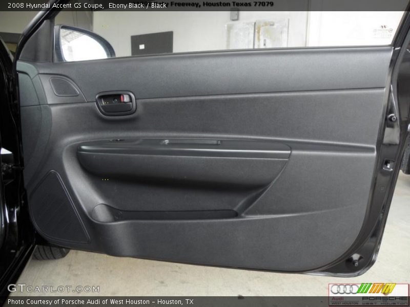 Ebony Black / Black 2008 Hyundai Accent GS Coupe