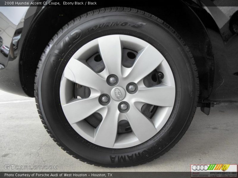 Ebony Black / Black 2008 Hyundai Accent GS Coupe