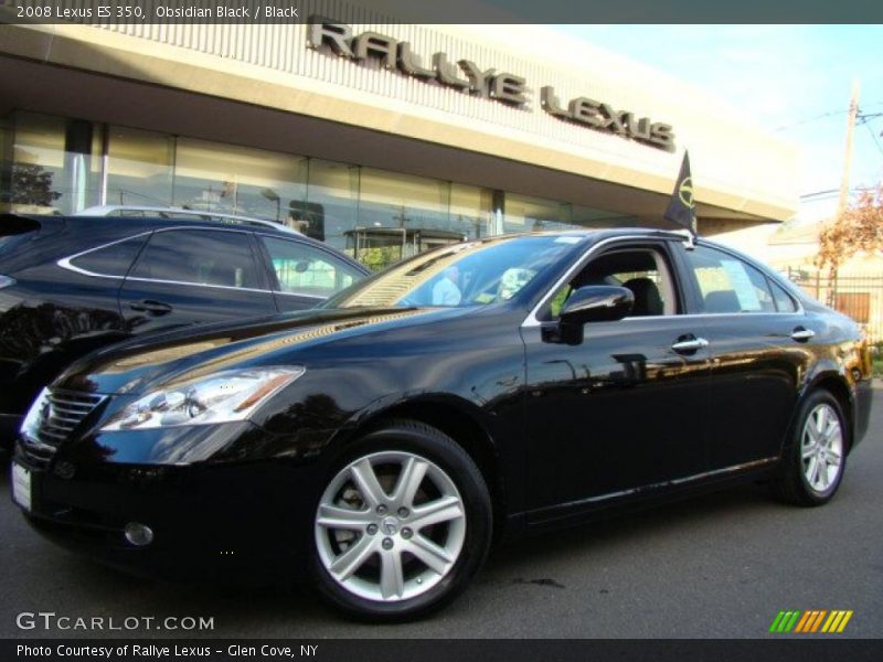 Obsidian Black / Black 2008 Lexus ES 350